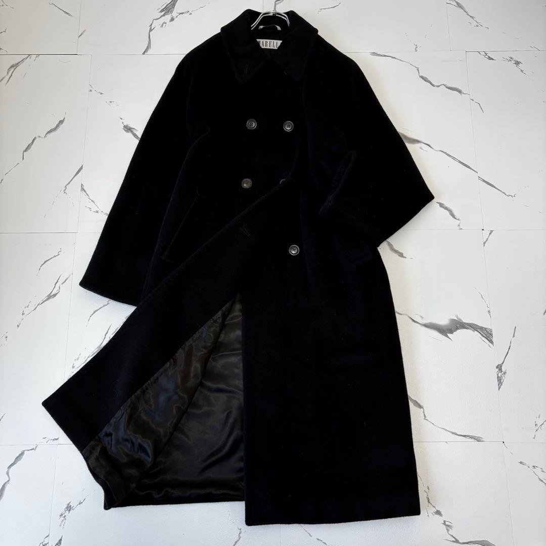 MARELLA✨ダブルチェスターロングコート　マキシ丈　カシミヤ　ウール　XL