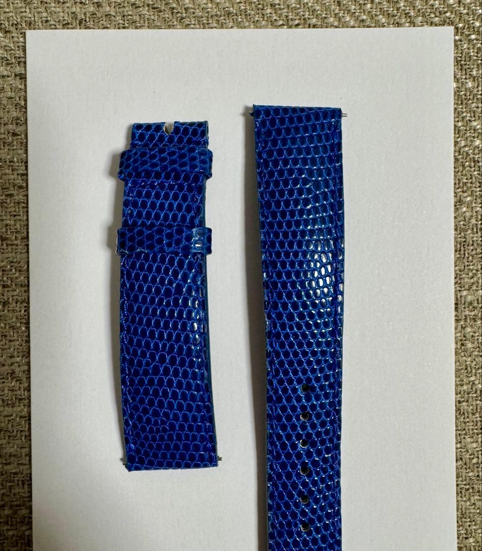 CAMILLE FOURNET リザード レザーベルト 革 時計 19/16