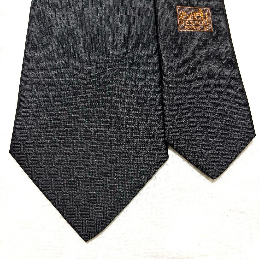 新品　HERMES　ネクタイ　セラフェット　野村大輔　H柄　ファソネ　箱付　袋付