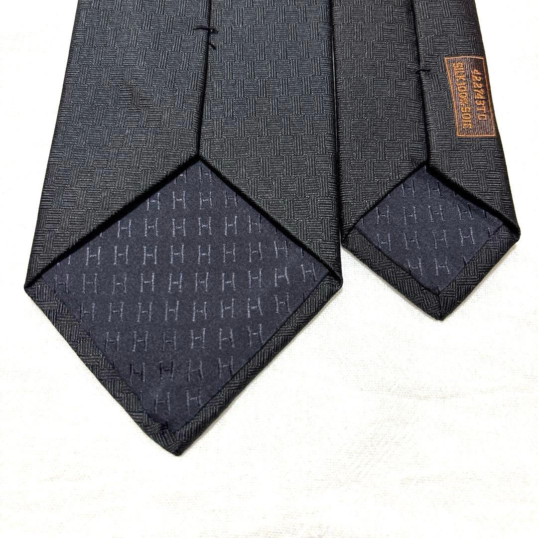 新品　HERMES　ネクタイ　セラフェット　野村大輔　H柄　ファソネ　箱付　袋付