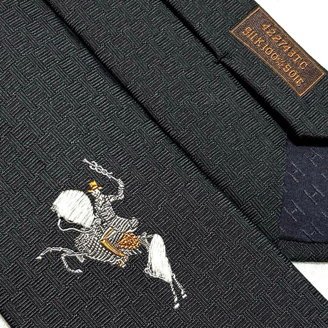 新品　HERMES　ネクタイ　セラフェット　野村大輔　H柄　ファソネ　箱付　袋付