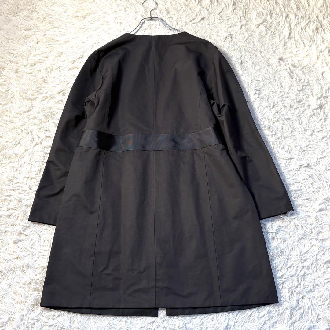 新品タグ付き　Modify 2wayブラックノーカラーコート　リバーシブル　40