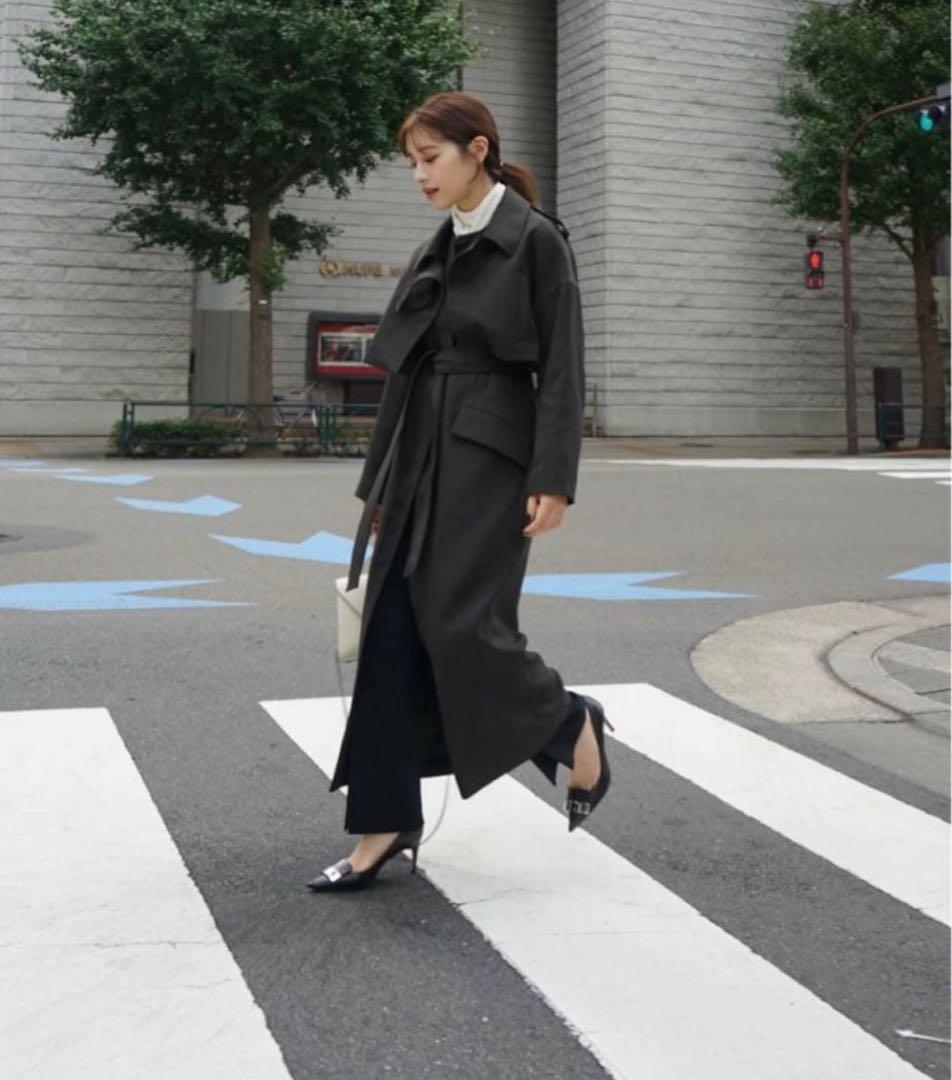 L’or 3way trench coat black 黒 新品　お値下げ可！