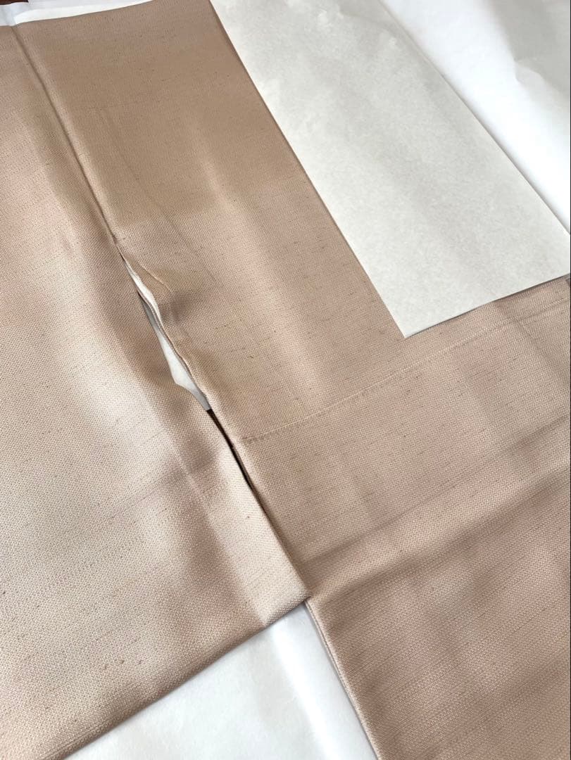 貴久樹 ナチュラルタッサー 正絹 裄丈67cm