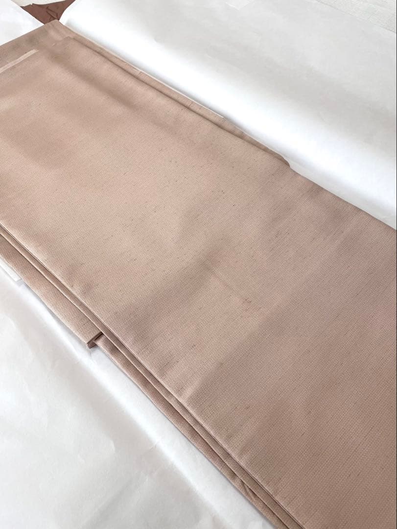 貴久樹 ナチュラルタッサー 正絹 裄丈67cm