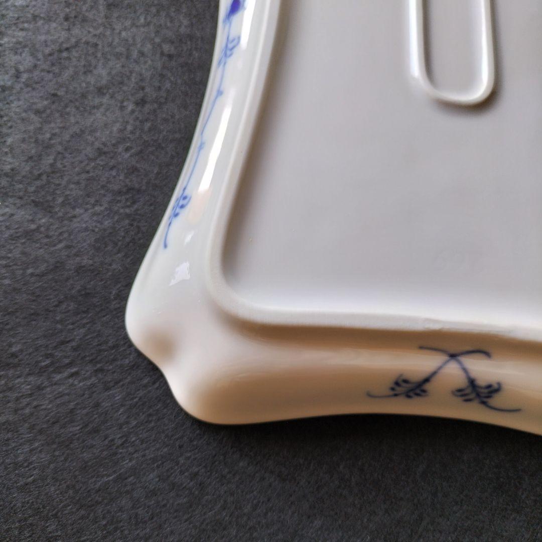 ✺ ロイヤルコペンハーゲン ブルーフルーテッド スクエア プレート 希少 364