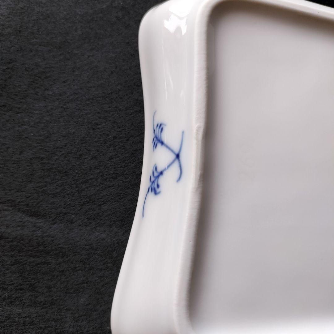 ✺ ロイヤルコペンハーゲン ブルーフルーテッド スクエア プレート 希少 364