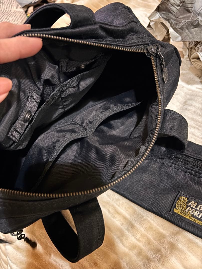 ALOHA PORTERドラムバッグ 珍しいボタニカル柄