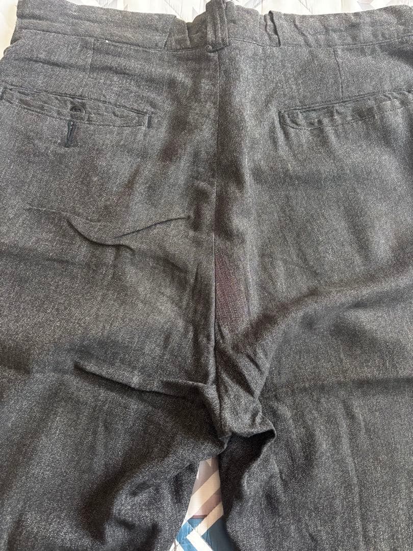 P*6様 40s 50s ブラックシャンブレー　パンツ USA製 ビンテージ ワ