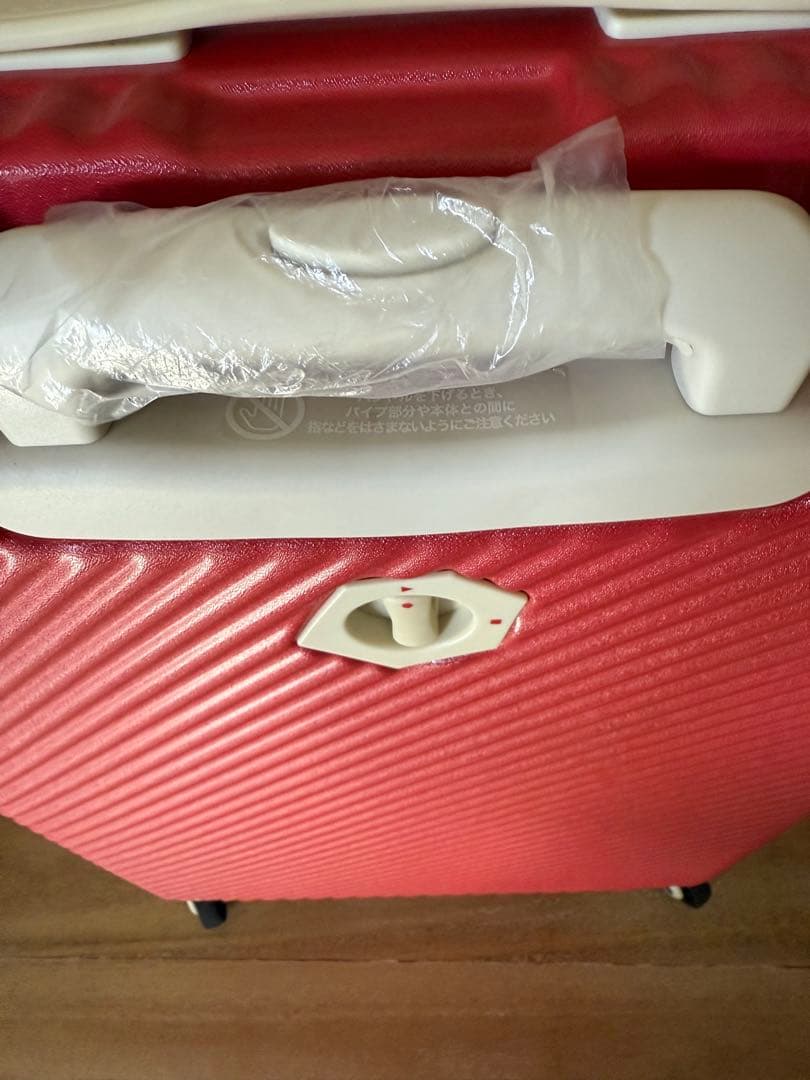 付属証あり！新品★HaNTマイン75ℓキャスターストッパー付きキャリーケース