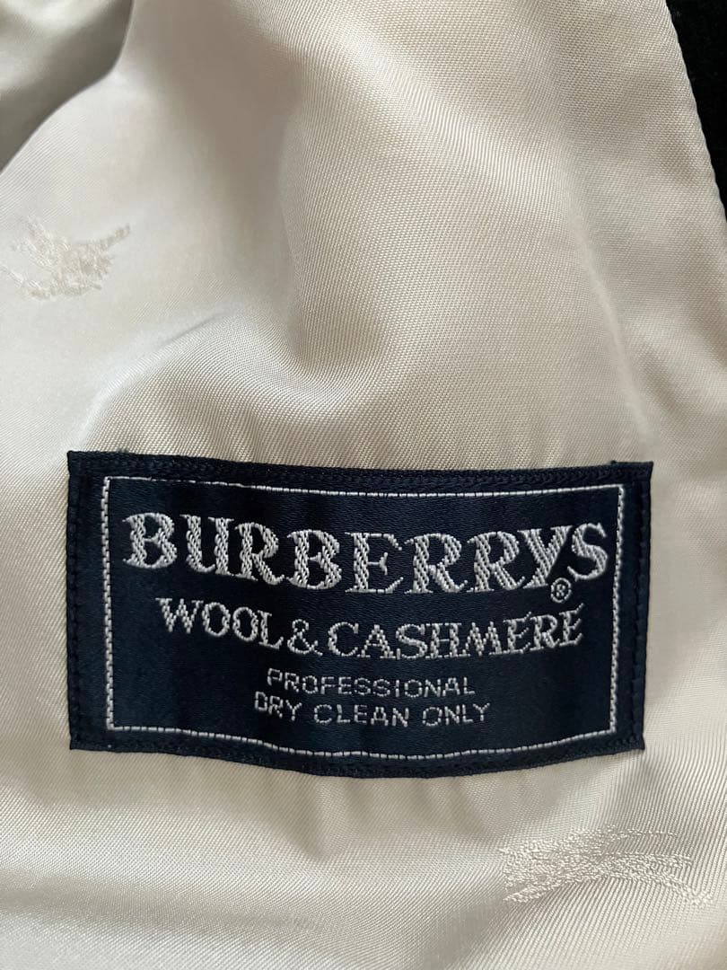 【美品】バーバリー カシミヤ混 チェスターロングコート 7AB2 シャドーホース