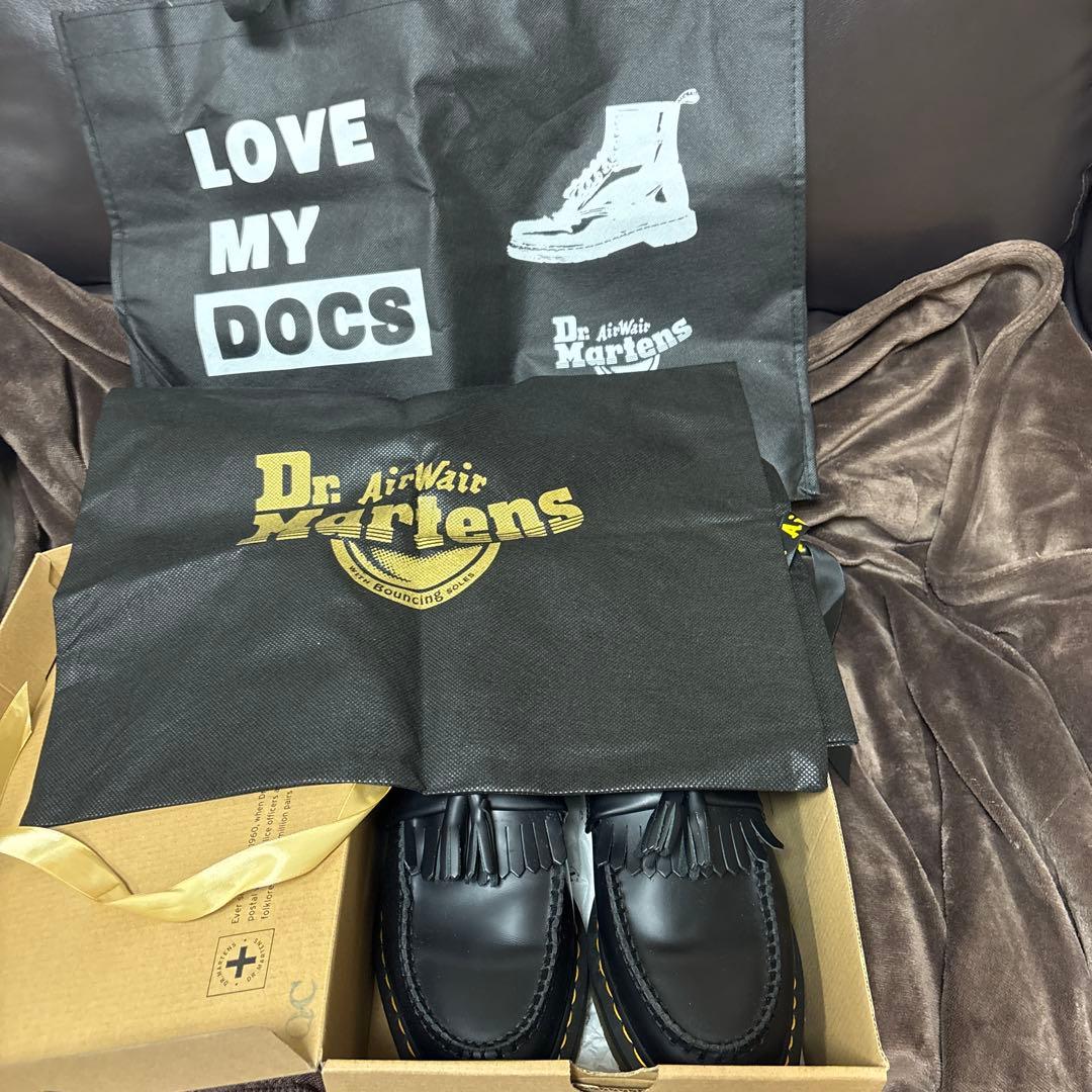Dr. Martens ブラック タッセルローファーローファー