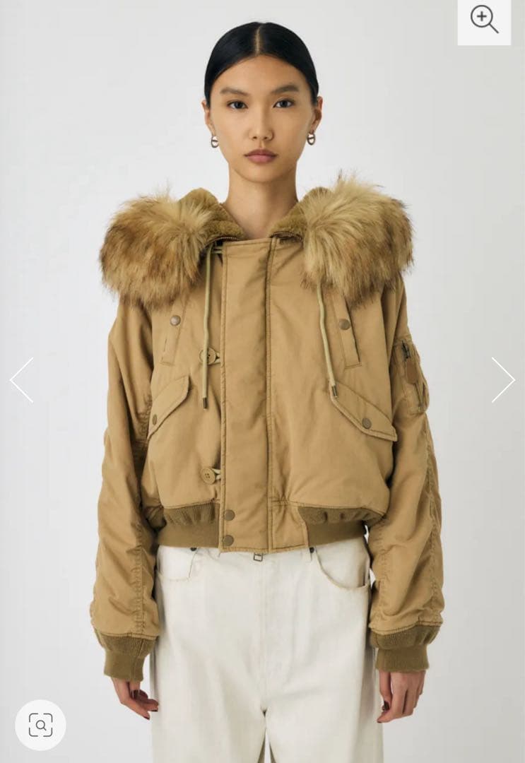 moussy SHORT N2B beige マウジー アウター ベージュ