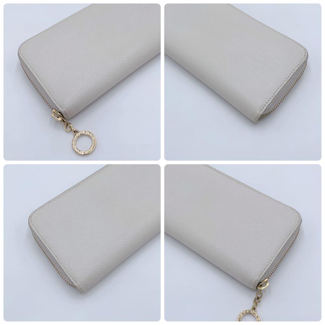 【美品✨】BVLGARI 長財布 ラウンドファスナ ロゴリング