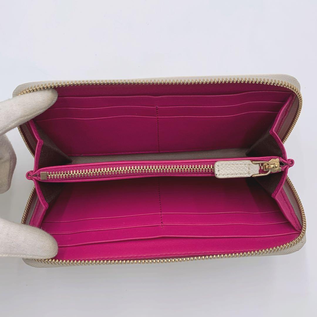 【美品✨】BVLGARI 長財布 ラウンドファスナ ロゴリング