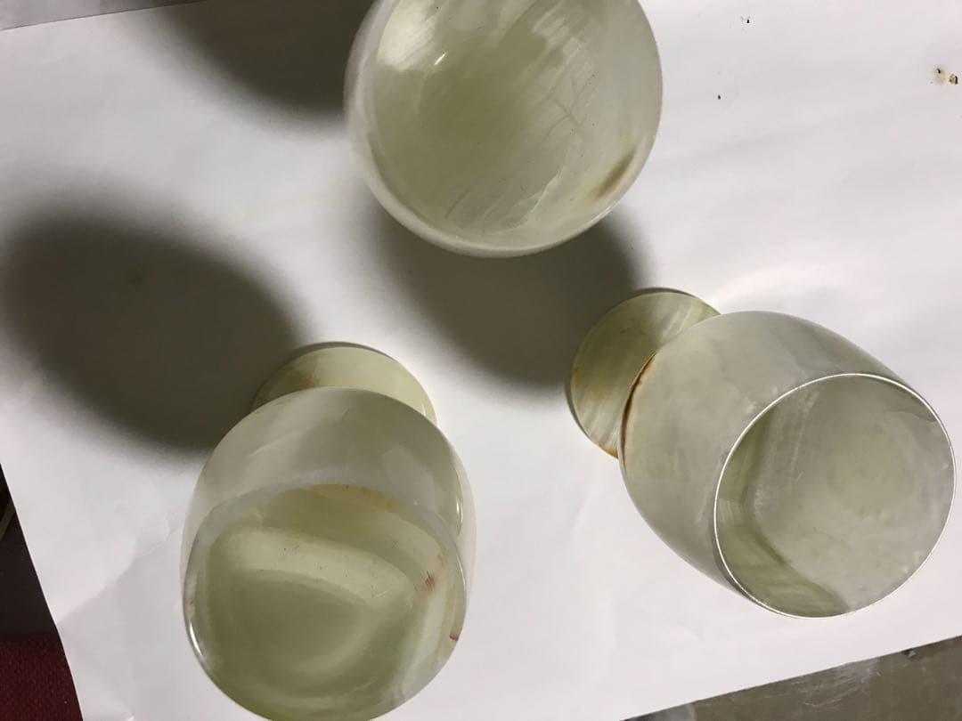 玉石のコップ 3個セット