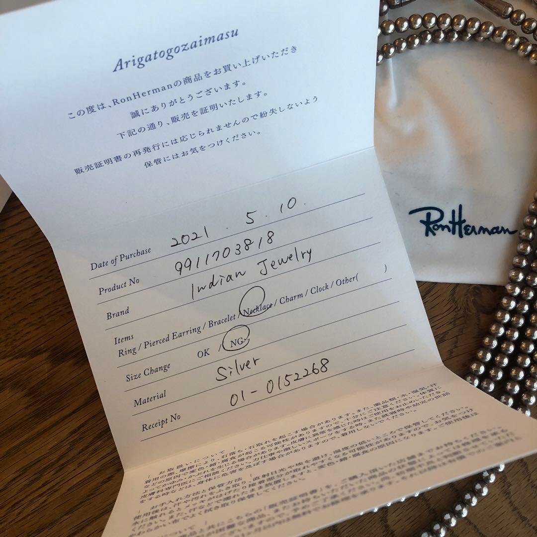 Ron Herman☆ロンハーマン ナバホシルバーネックレス