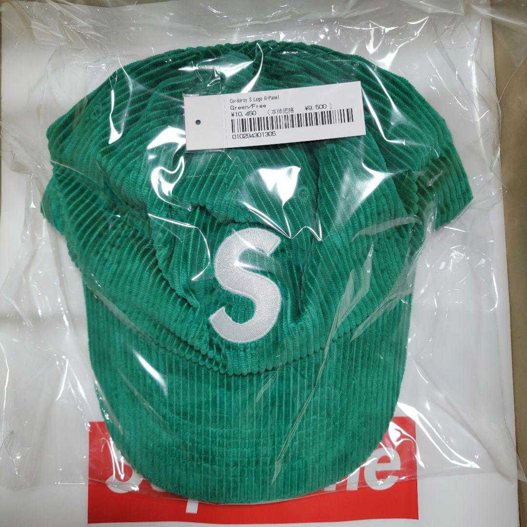 Supreme Corduroy S Logo 6-Panel 緑