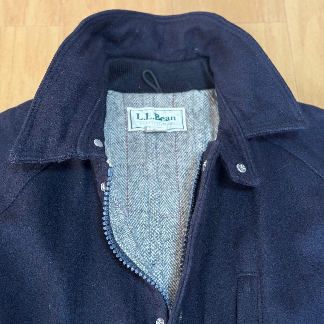 L.L.BEAN 80s USA製 ウールストームコート ダークネイビー