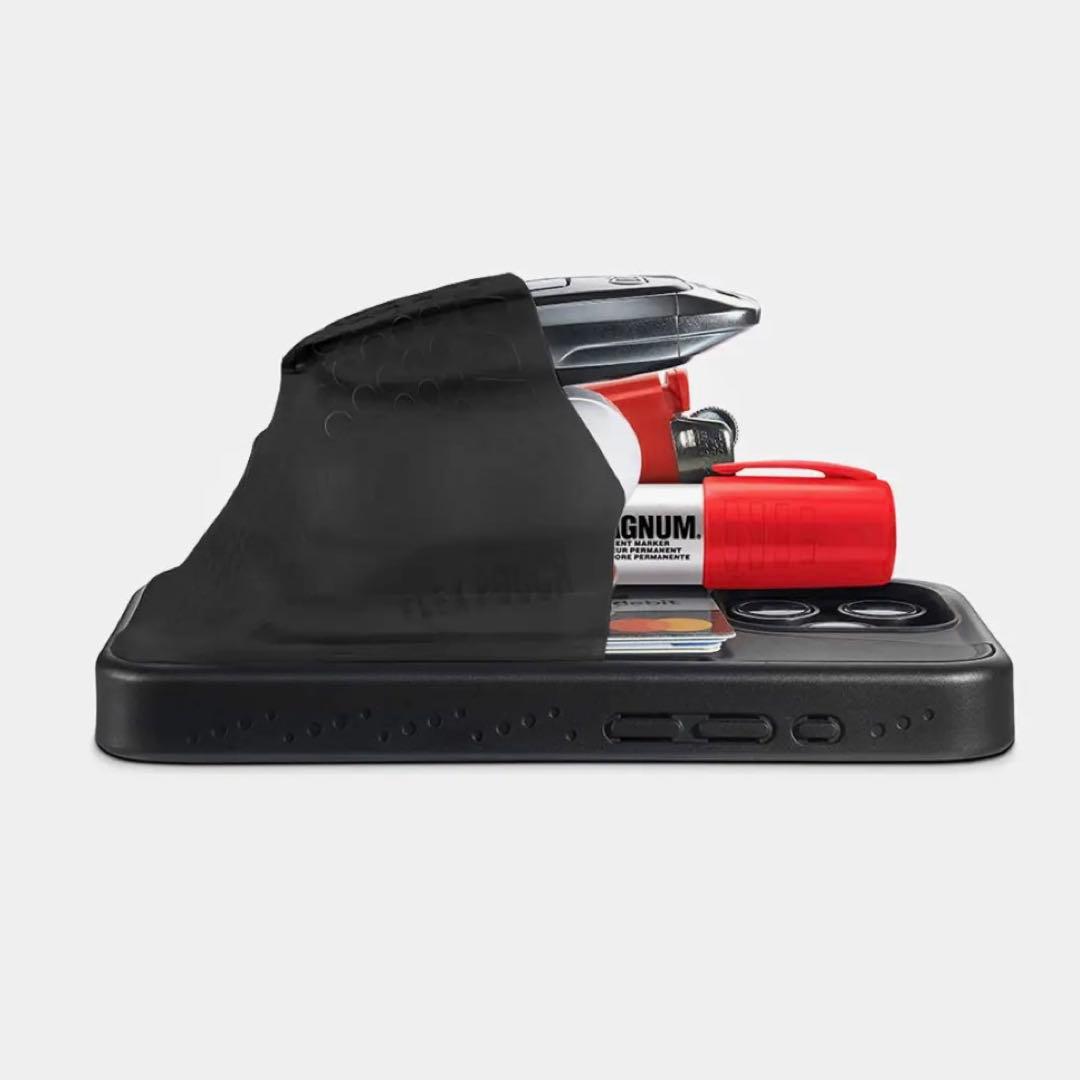 Ninja Labs ポケット付きiPhone16proケース 黒