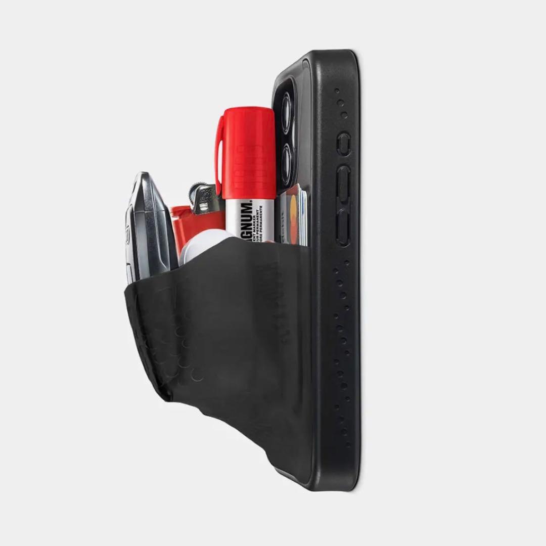 Ninja Labs ポケット付きiPhone16proケース 黒