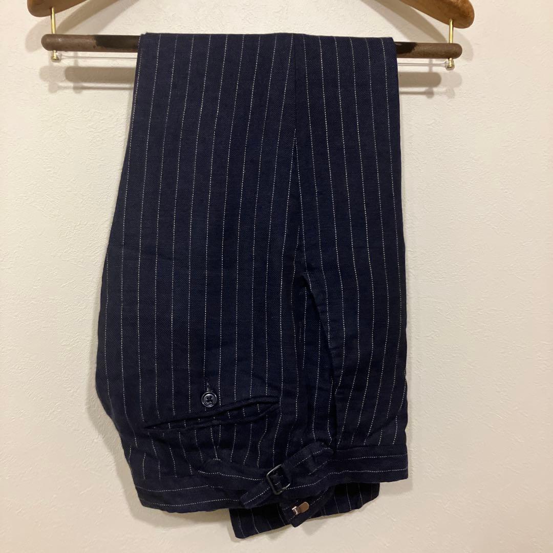 ポロラルフローレン　ネイビーリネン　スリーピース　34s