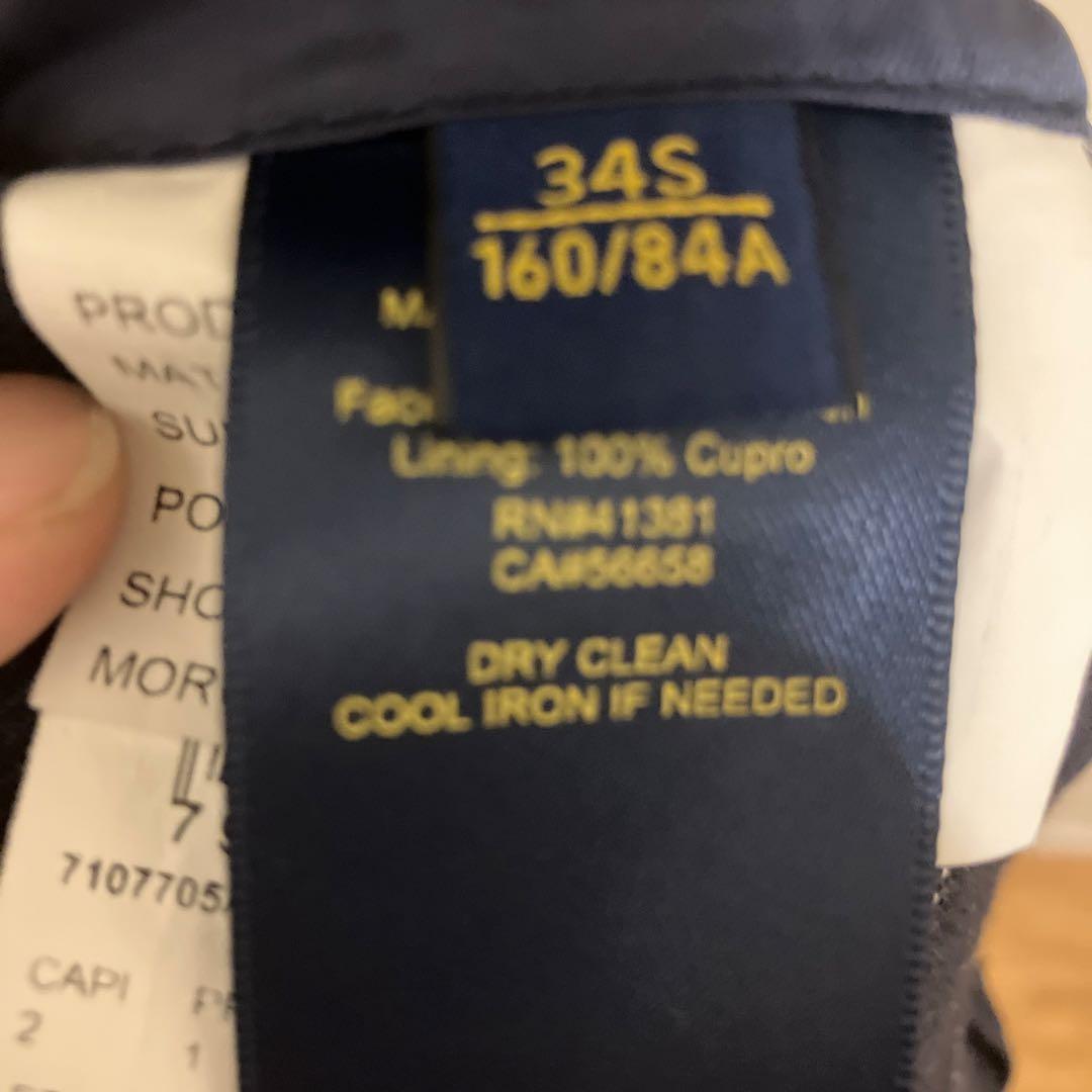 ポロラルフローレン　ネイビーリネン　スリーピース　34s