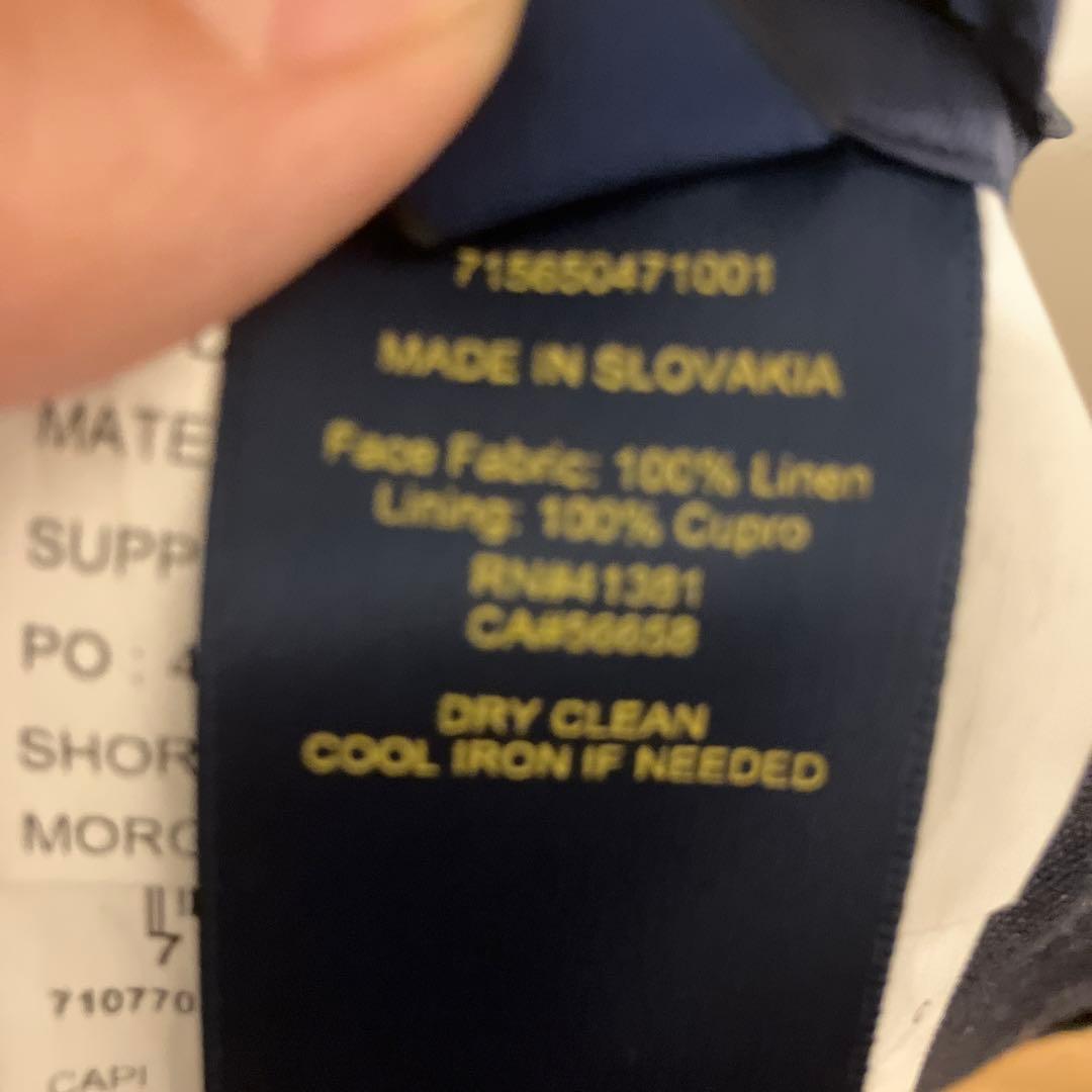 ポロラルフローレン　ネイビーリネン　スリーピース　34s