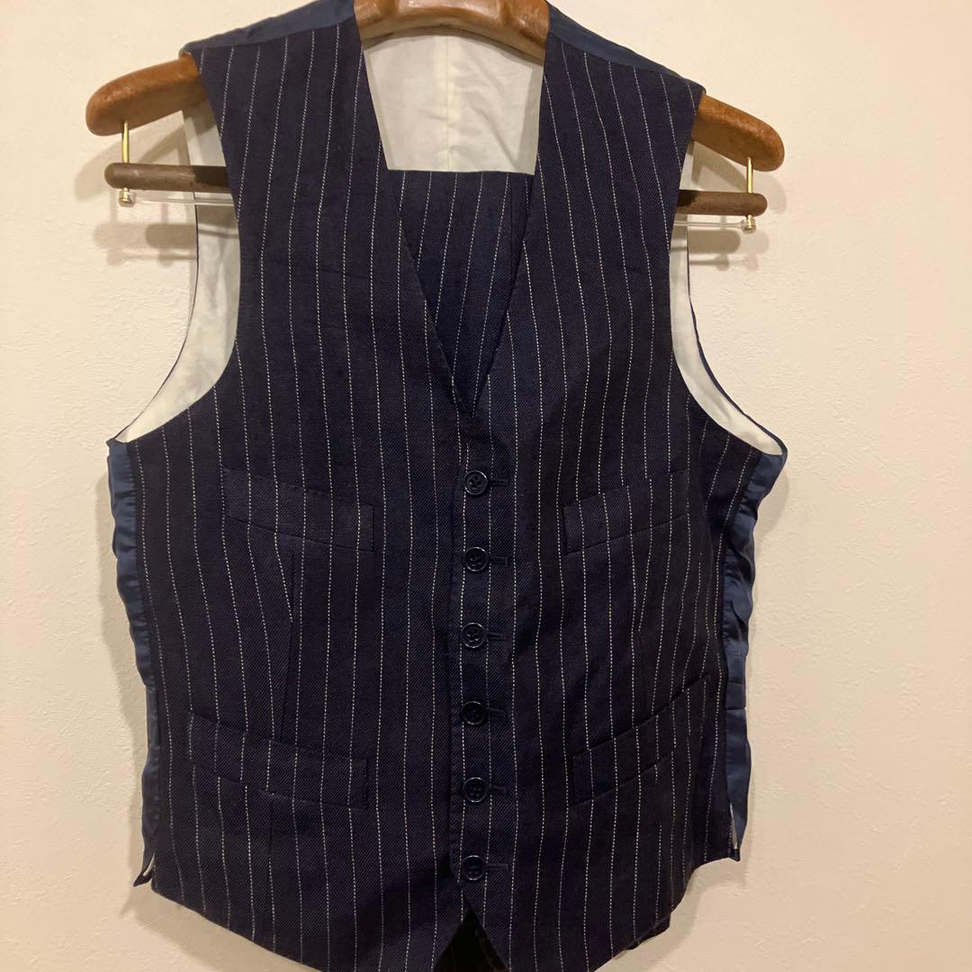 ポロラルフローレン　ネイビーリネン　スリーピース　34s