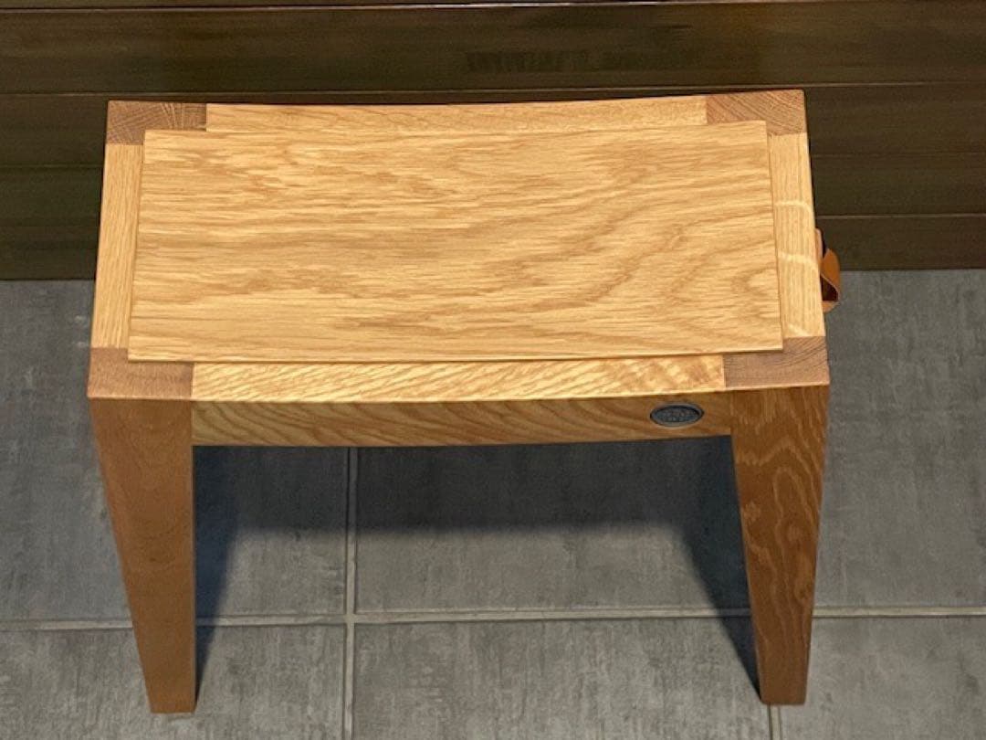 超美品■sarasa design b2c スタッキングスツール/オーク無垢材