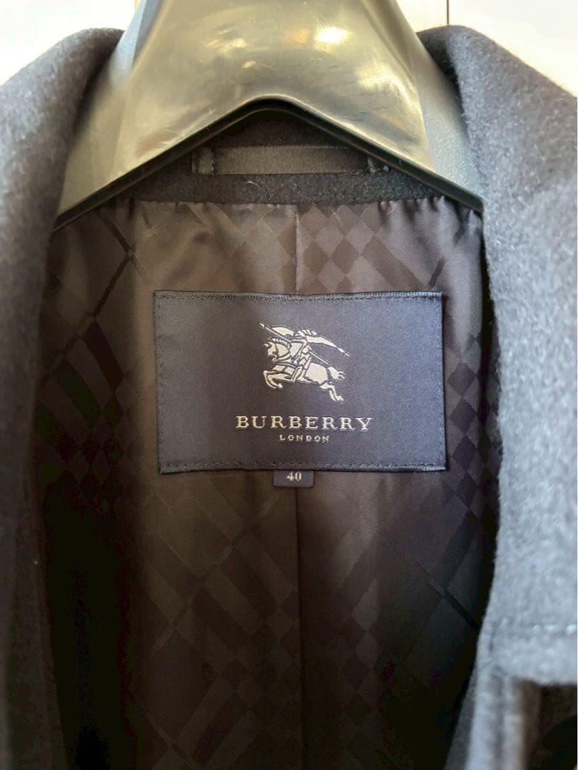 【レディース】BURBERRY LONDON ロングコート ブラック