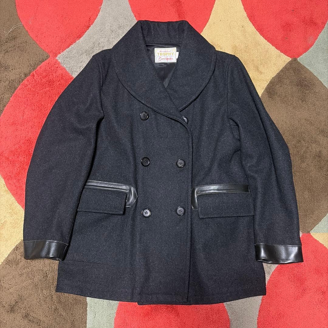 TROPHY CLOTHING マッキーノウールコート Size40 Black