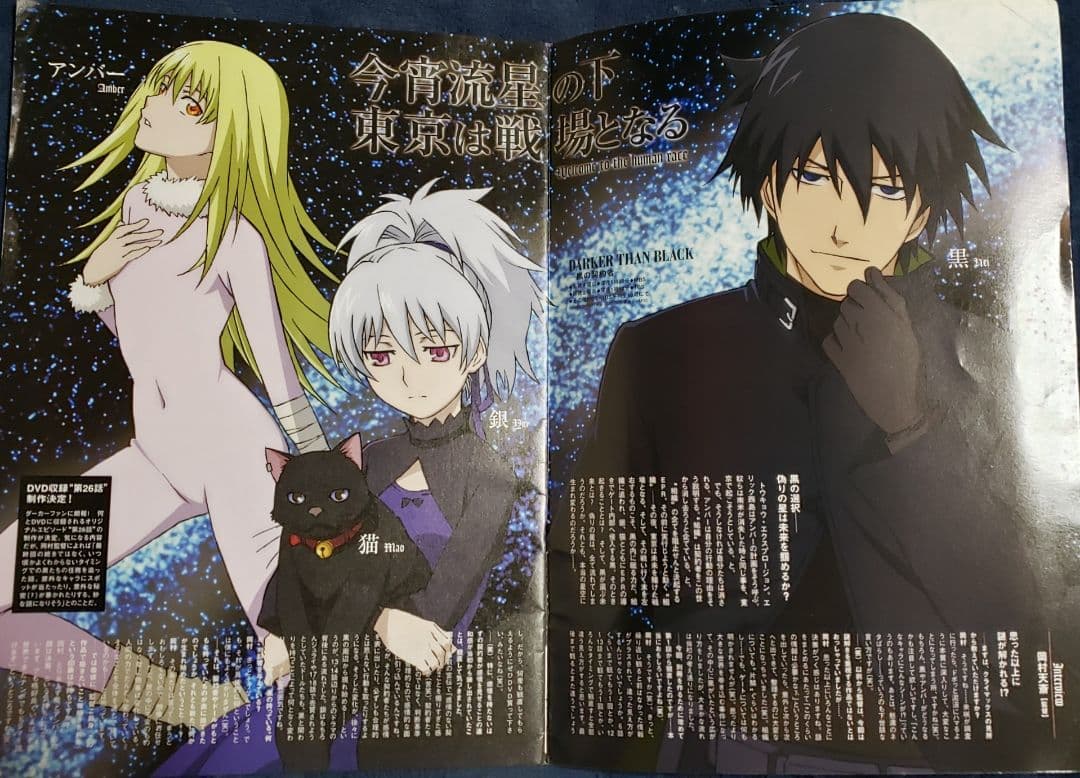 希少価値【黒の契約者 DARKER THAN BLACK】スペシャルファンブック