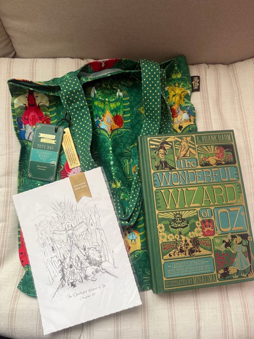 オズの魔法使い　洋書　ポストカード　トートバック