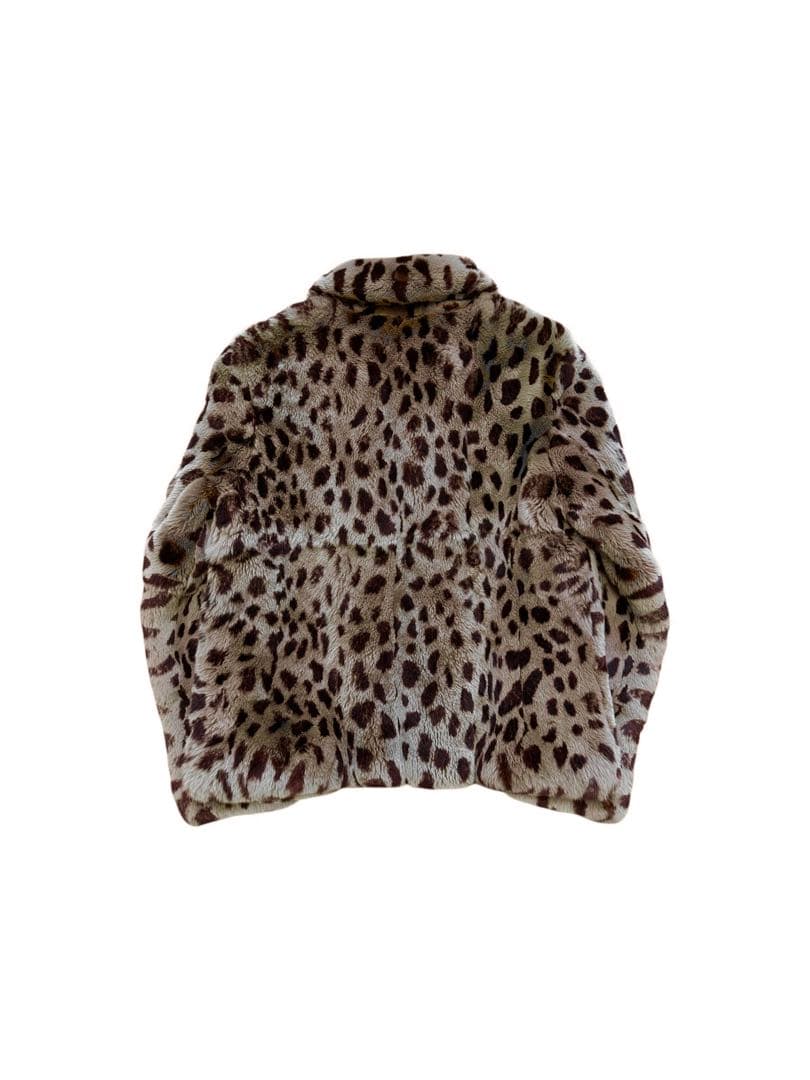 限定 新品同様 マドモアゼルノンノン 豹柄 レッキス毛皮 最高級 本革コート