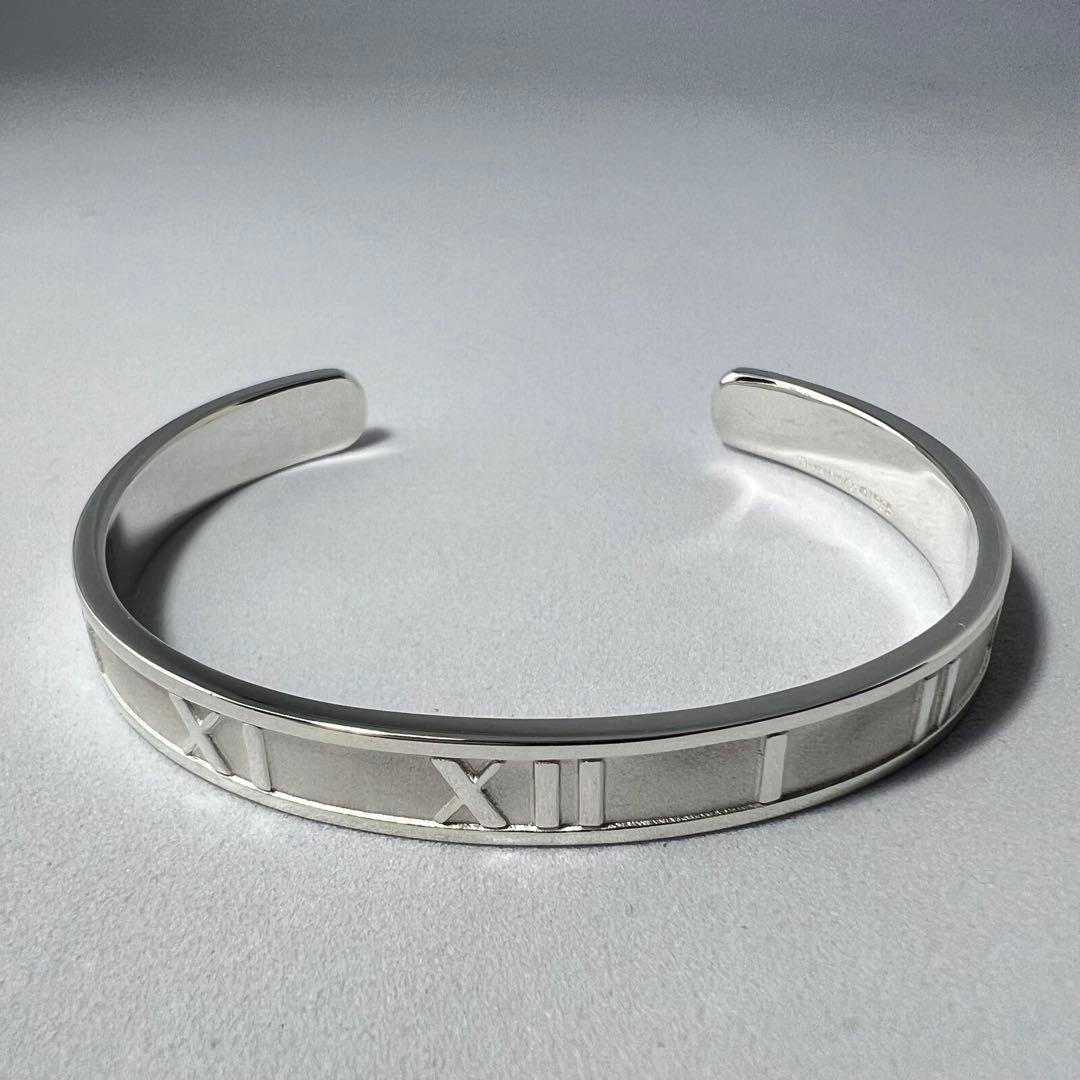 ティファニー　アトラスカフバングルブレスレット　Mサイズ　シルバー925