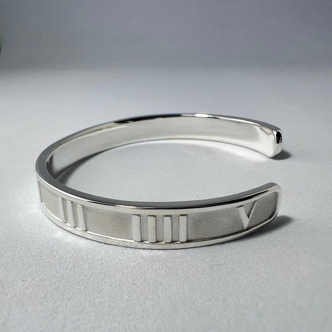 ティファニー　アトラスカフバングルブレスレット　Mサイズ　シルバー925