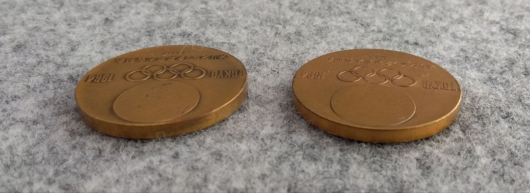 1964年東京オリンピック記念メダル 銀1枚、銅2枚セット　オリジナルケース付き