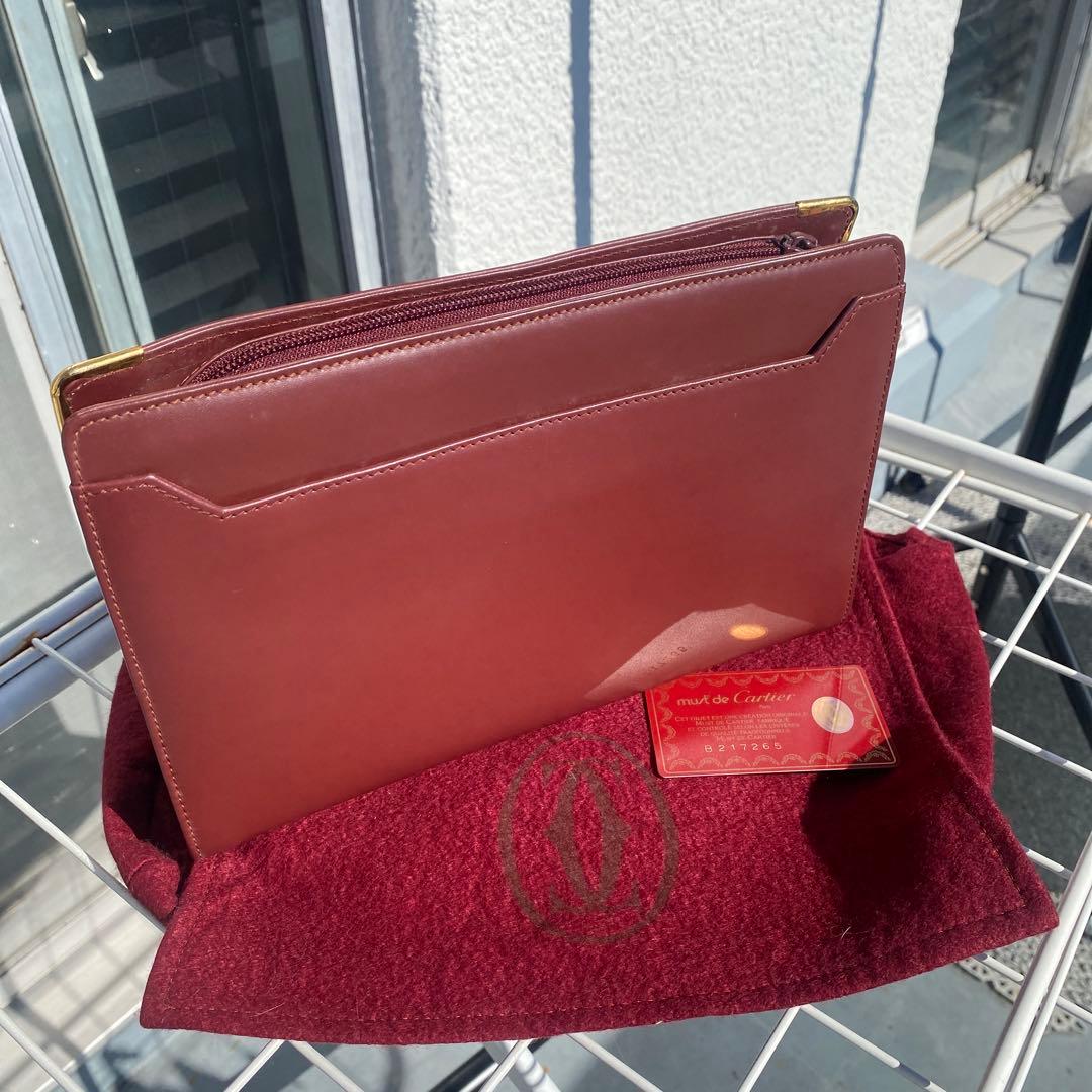 カルティエ クラッチバッグ マストライン レザー