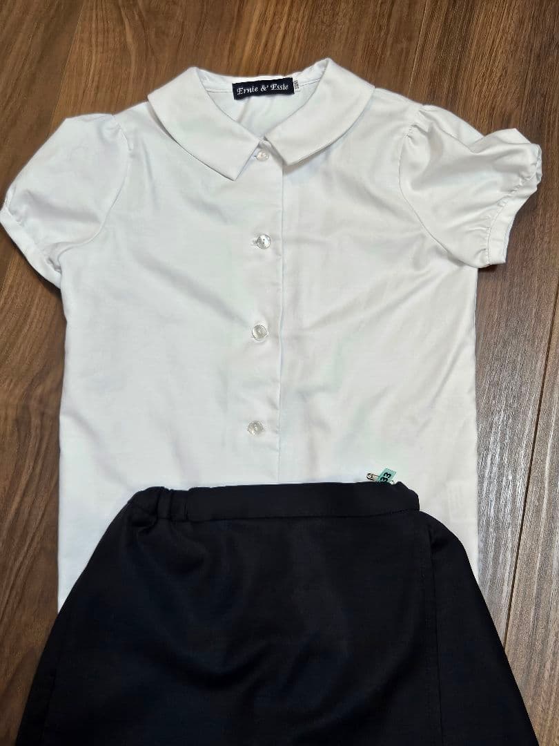 Ernie & Essie お受験用スカート＋ブラウスセット 120