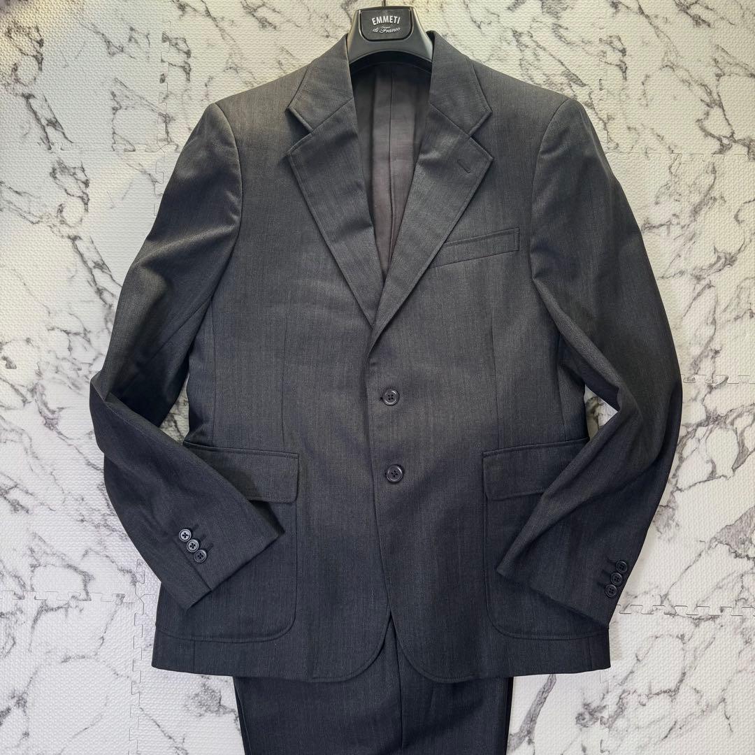 極美品◎ダブルアールエル　スーツ　セットアップ　ヘリンボーン　テーラリング