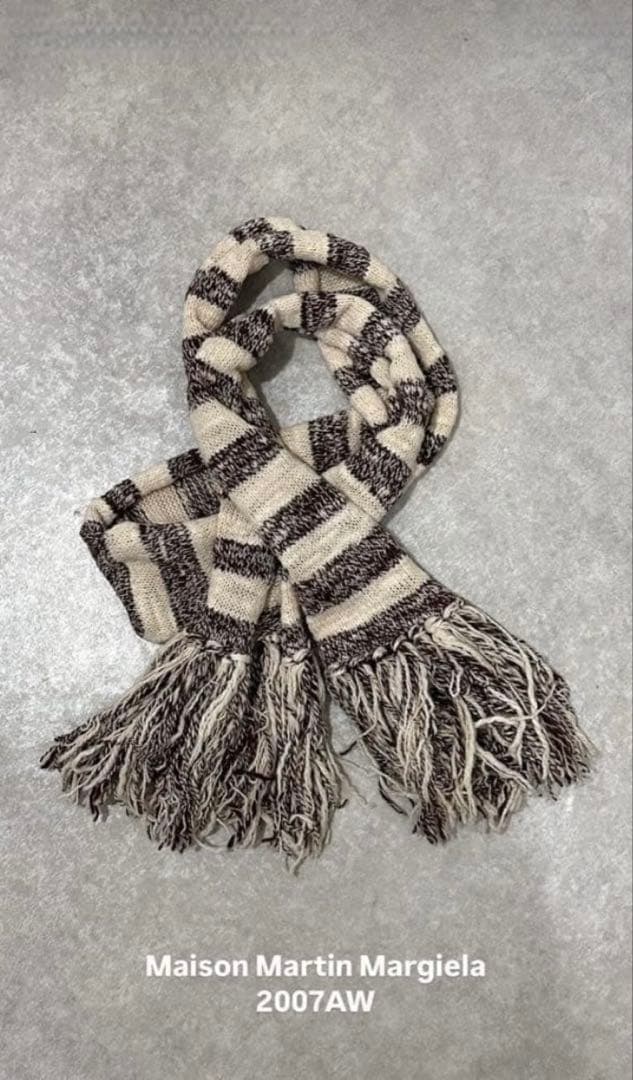 2007AW Maison Martin Margiela マフラー ボーダー