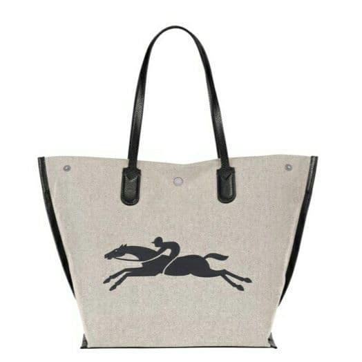 LONGCHAMP ロゾ キャンバス トートバッグ