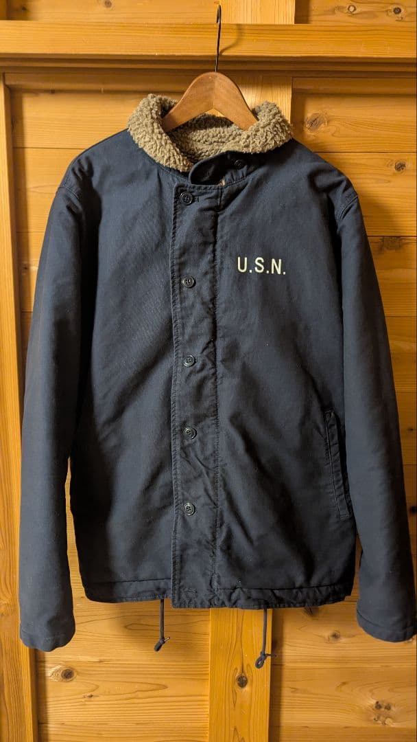 Waiper N-1 デッキジャケット サイズ44 ネイビー　ミリタリー