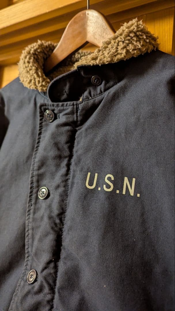 Waiper N-1 デッキジャケット サイズ44 ネイビー　ミリタリー