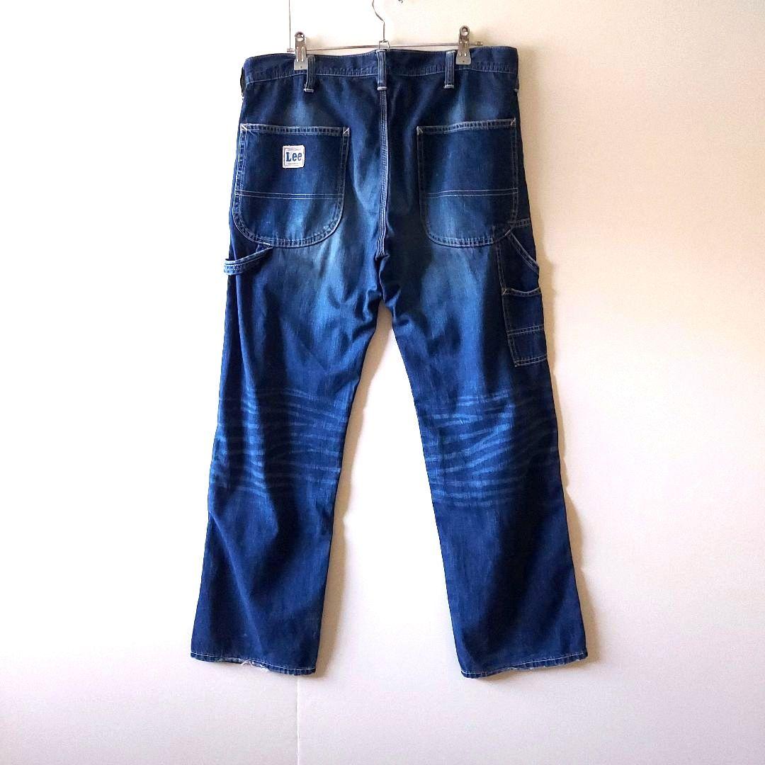 状態良好 日本製 Lee ライトオンスデニム ペインター L ネイビー