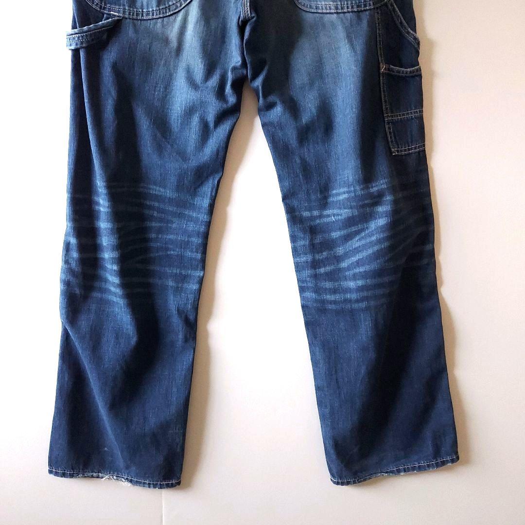 状態良好 日本製 Lee ライトオンスデニム ペインター L ネイビー