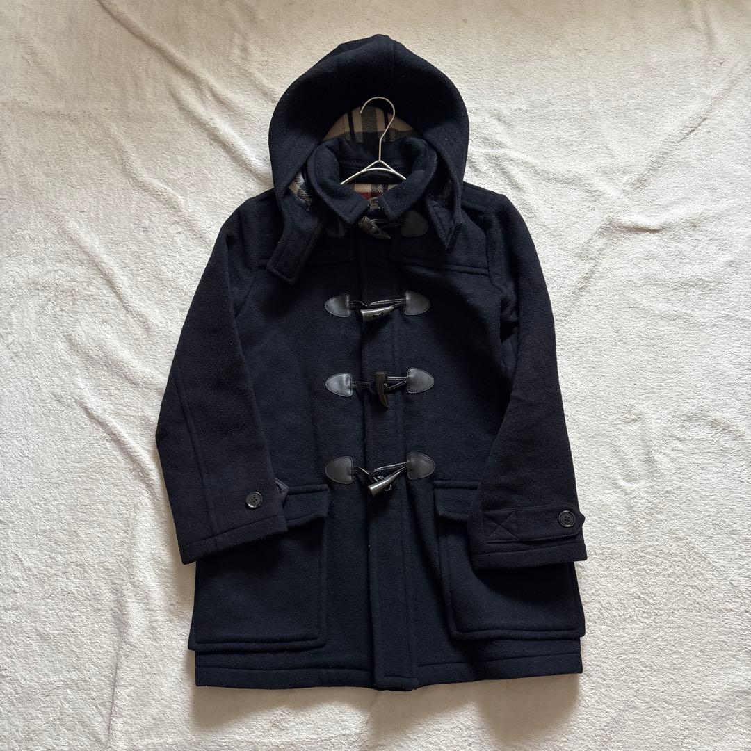 近年タグ✨バーバリー ダッフルコート メガチェック ネイビー 152