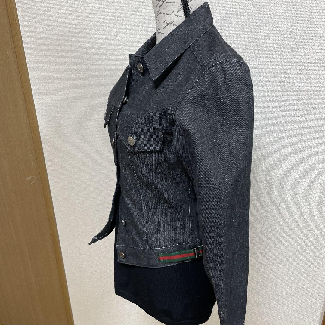 こうのとりGUCCI グッチ トムフォード期　デニムジャケット　ブラック