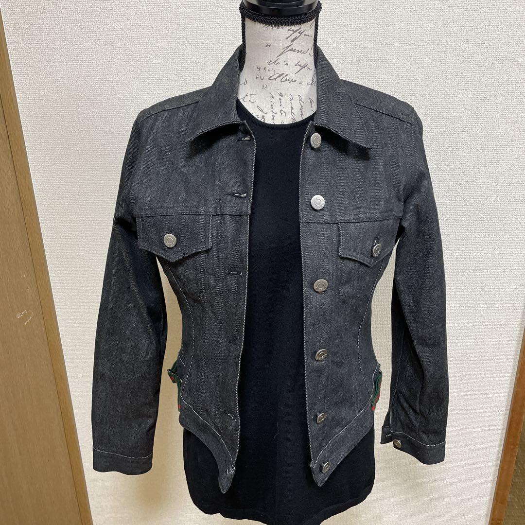 こうのとりGUCCI グッチ トムフォード期　デニムジャケット　ブラック